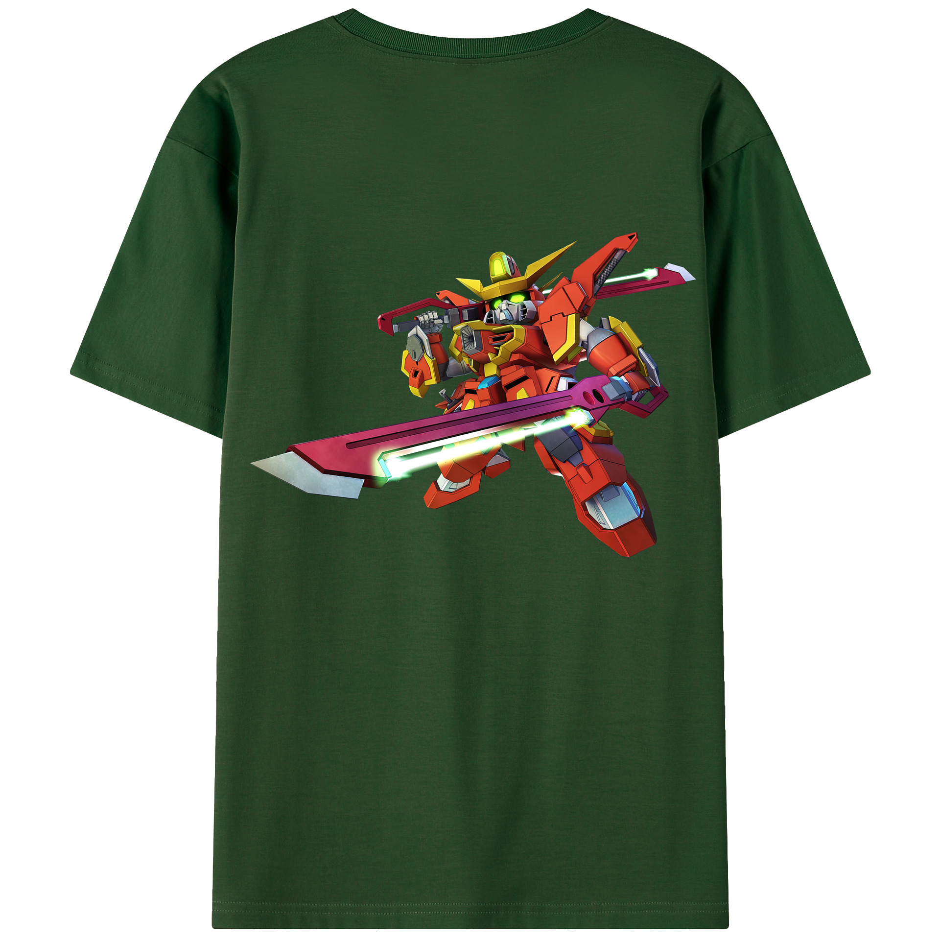 （画像用） 機動戦士ガンダム Mobile Suit Gundam 綿100％半袖Tシャツ（背面プリント）